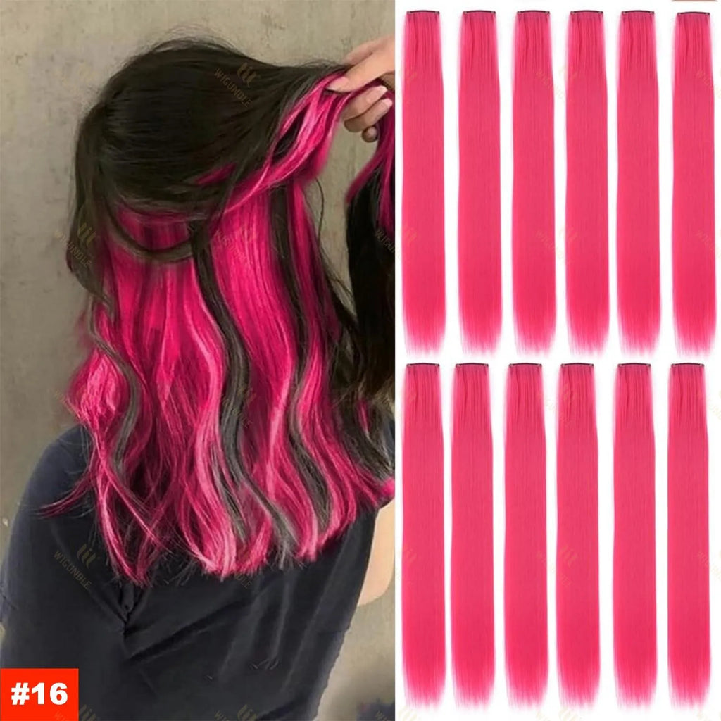 18 Color Clip Style Hair Extensions
