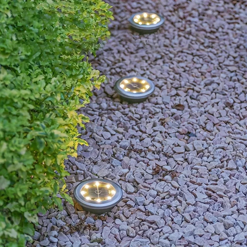 8 Solar Disk Light Outdoor Underground