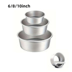 1/3pcs Round Aluminum Cake Pan