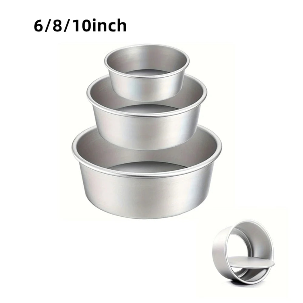 1/3pcs Round Aluminum Cake Pan