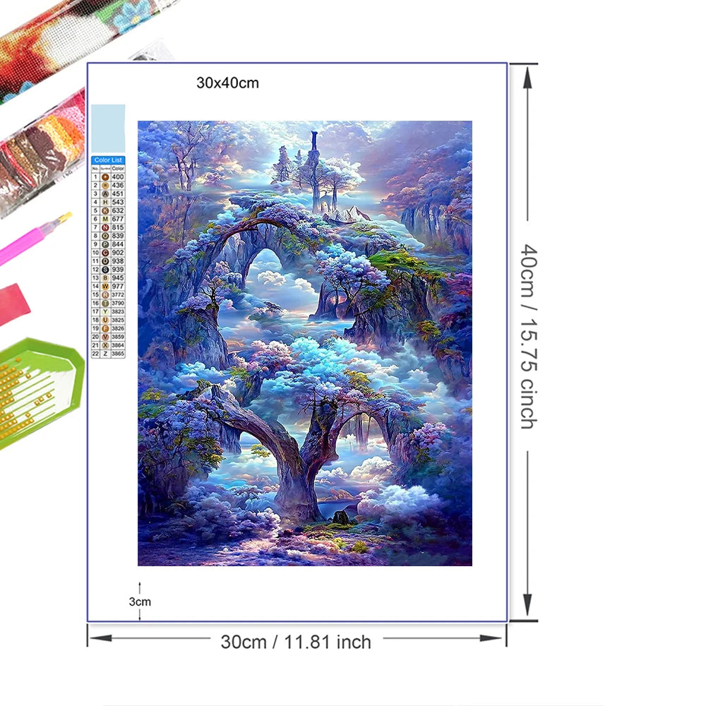 6 Scenery Diamond Painting Art Kits
