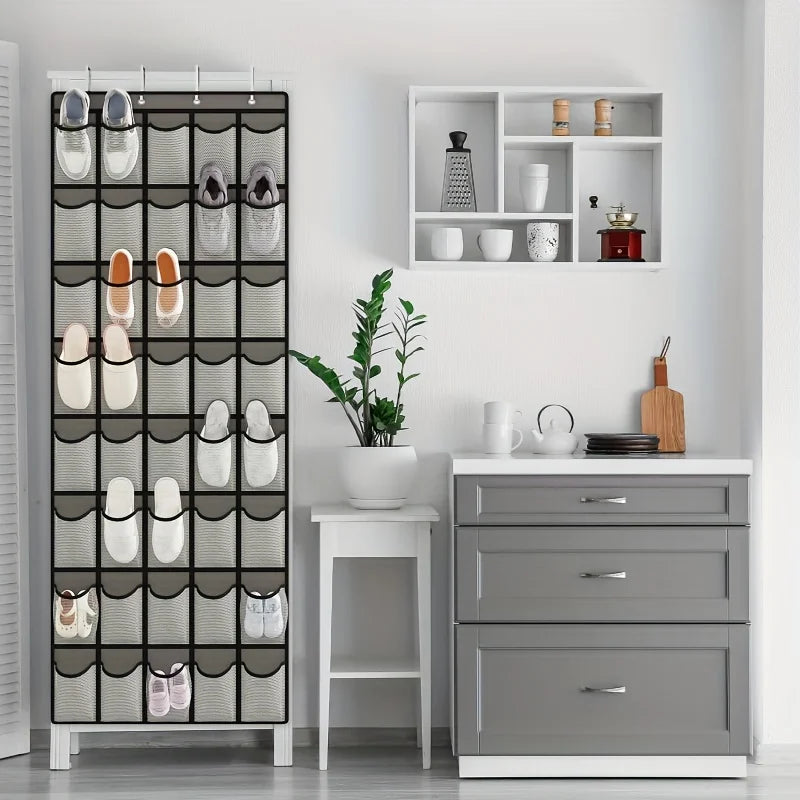 1pc 14/28/40- Fabric Hanging Foldable Storage Bag