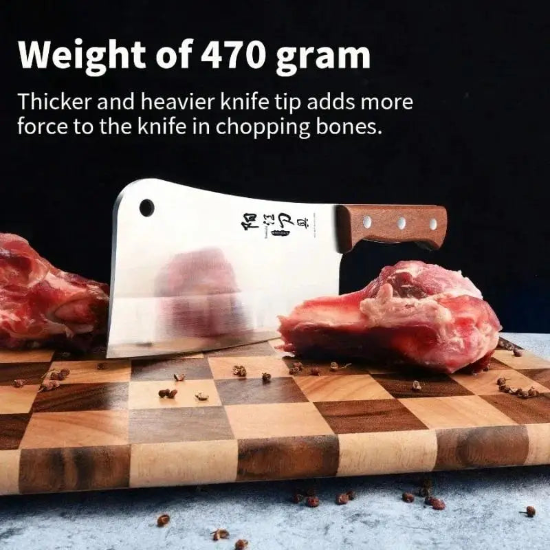 Heavy-Duty Butcher's Cutting Knife