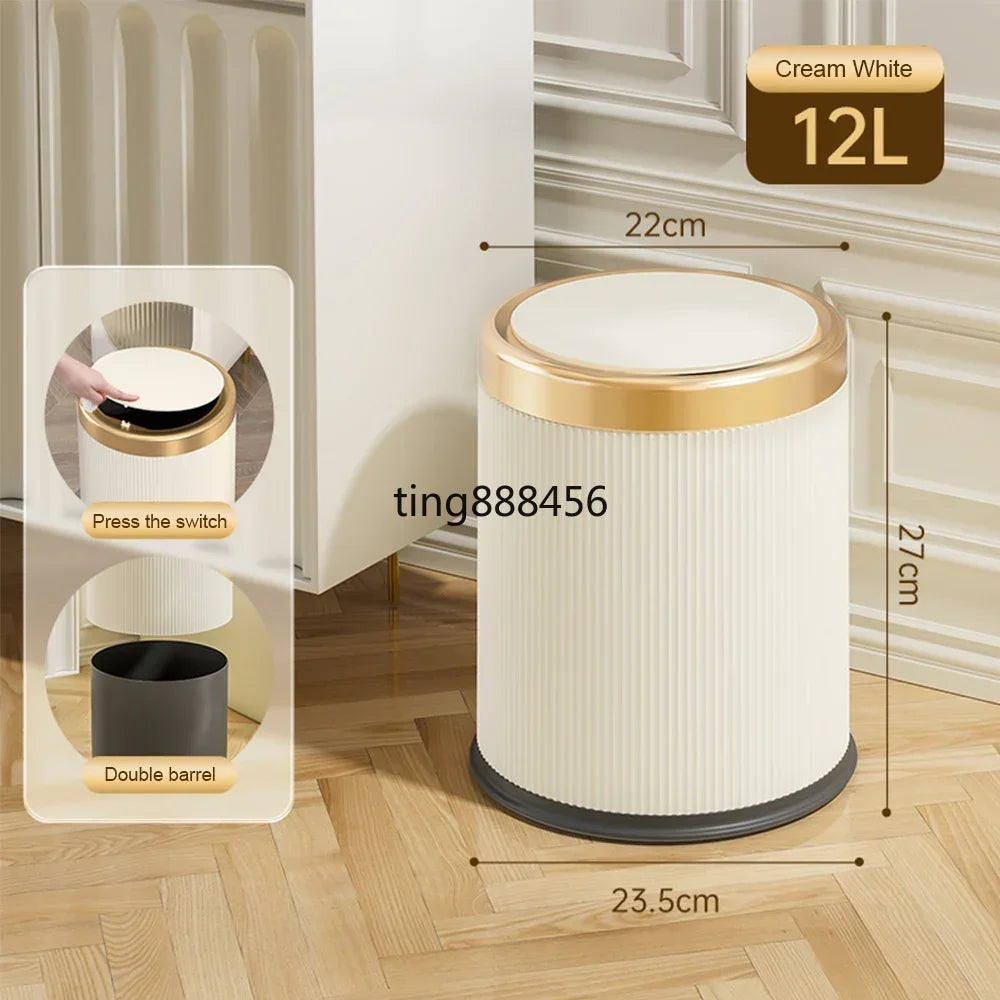 Press Trash Can/ Lid