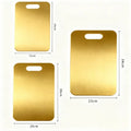 3pc Stainless Steel Gold Cutting Boards