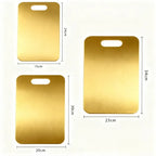 3pc Stainless Steel Gold Cutting Boards