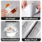 10-40PCS Marble Style Self-adhesive Floor Stickers Thickened Wear-resistant PVC Flooring Mats for Household Use Easy To Install
