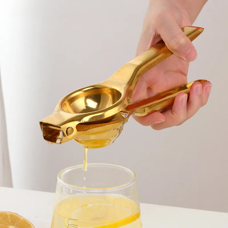 Gold Stainless Steel Lemon Juicer