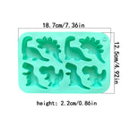 1pc silicone mold,  3D dinosaur shaped