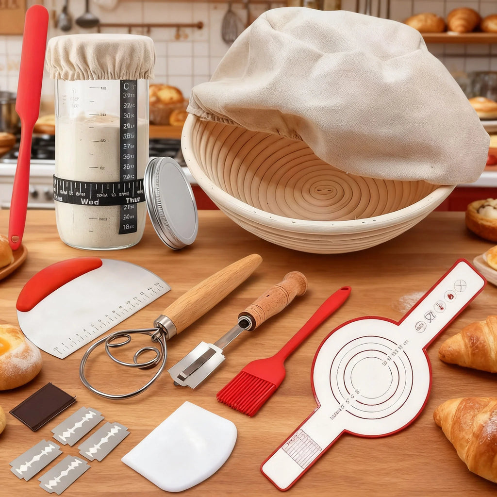 19PC Professional Complete Sourdough Starter Kit