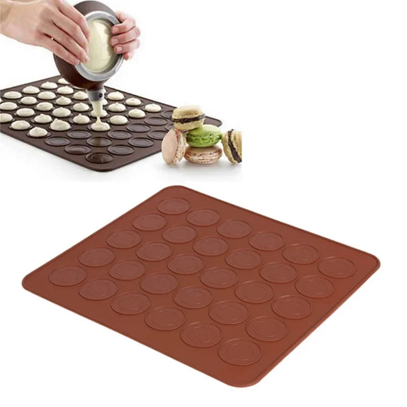 48/30 Holes Silicone Macaroon Baking Mold