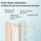 5pcs silicone foam dressing waterproof, sterile