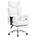Adjustable Armrests Reclining Computer Office Chair / Footrest