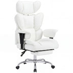 Adjustable Armrests Reclining Computer Office Chair / Footrest