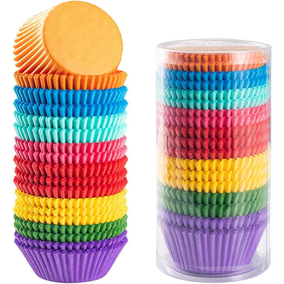 300 pcs Mixed Color Silicone Cupcakes Liners