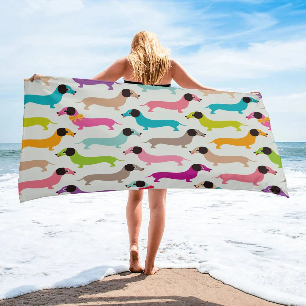 Dachshund Beach Towel