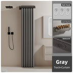 Folding Rod Shower Curtain Partition