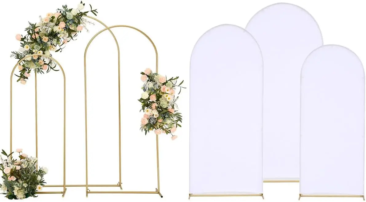 Wedding Arch Backdrop Stand  3 Gold