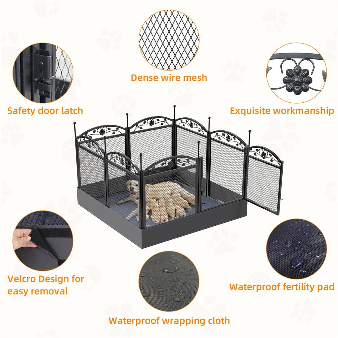 8 Panels Dog Pen