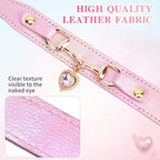 Leather Pet Collar, 8-15''Neck