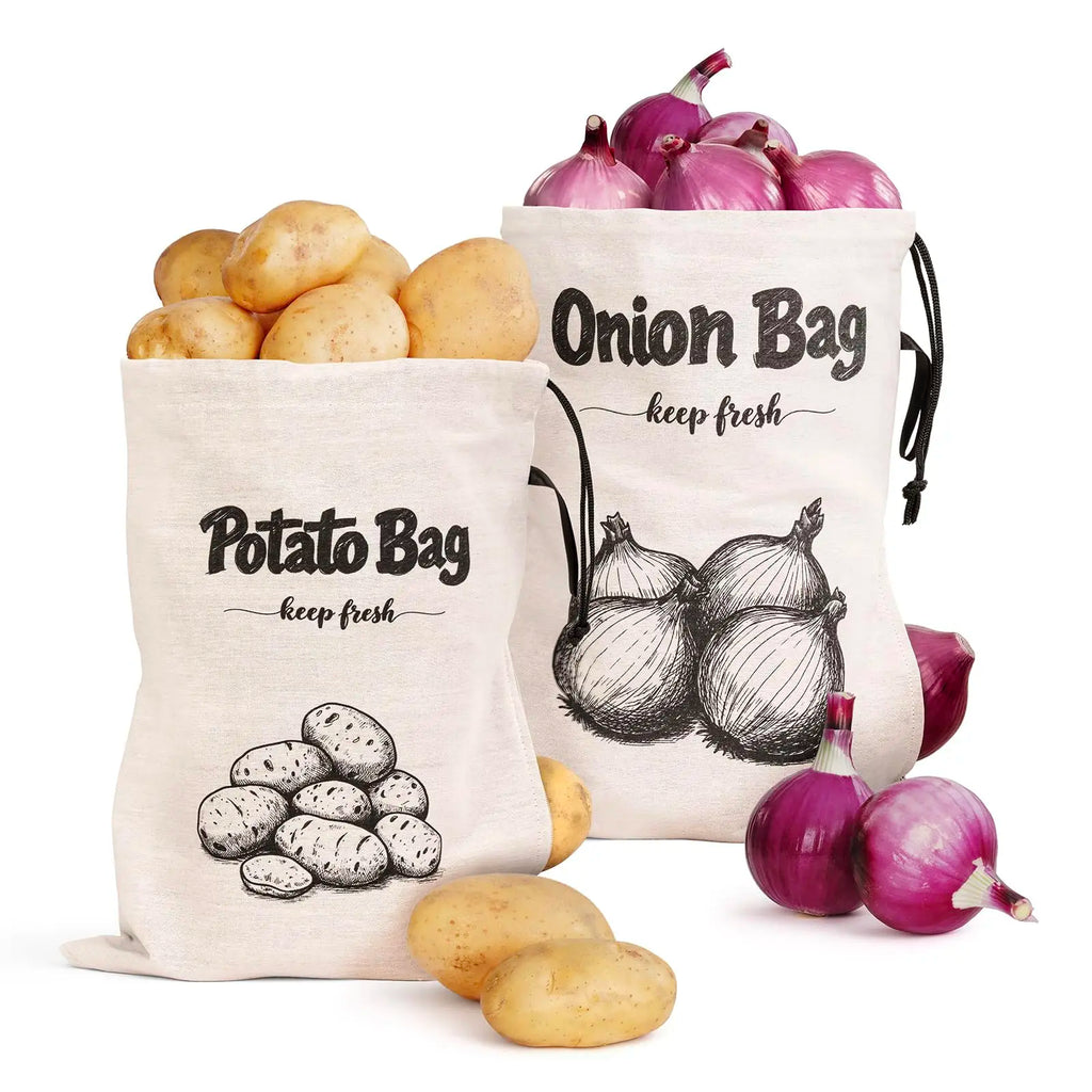 Reusable Onion/ Potatoes /Storage Bag / Drawstring