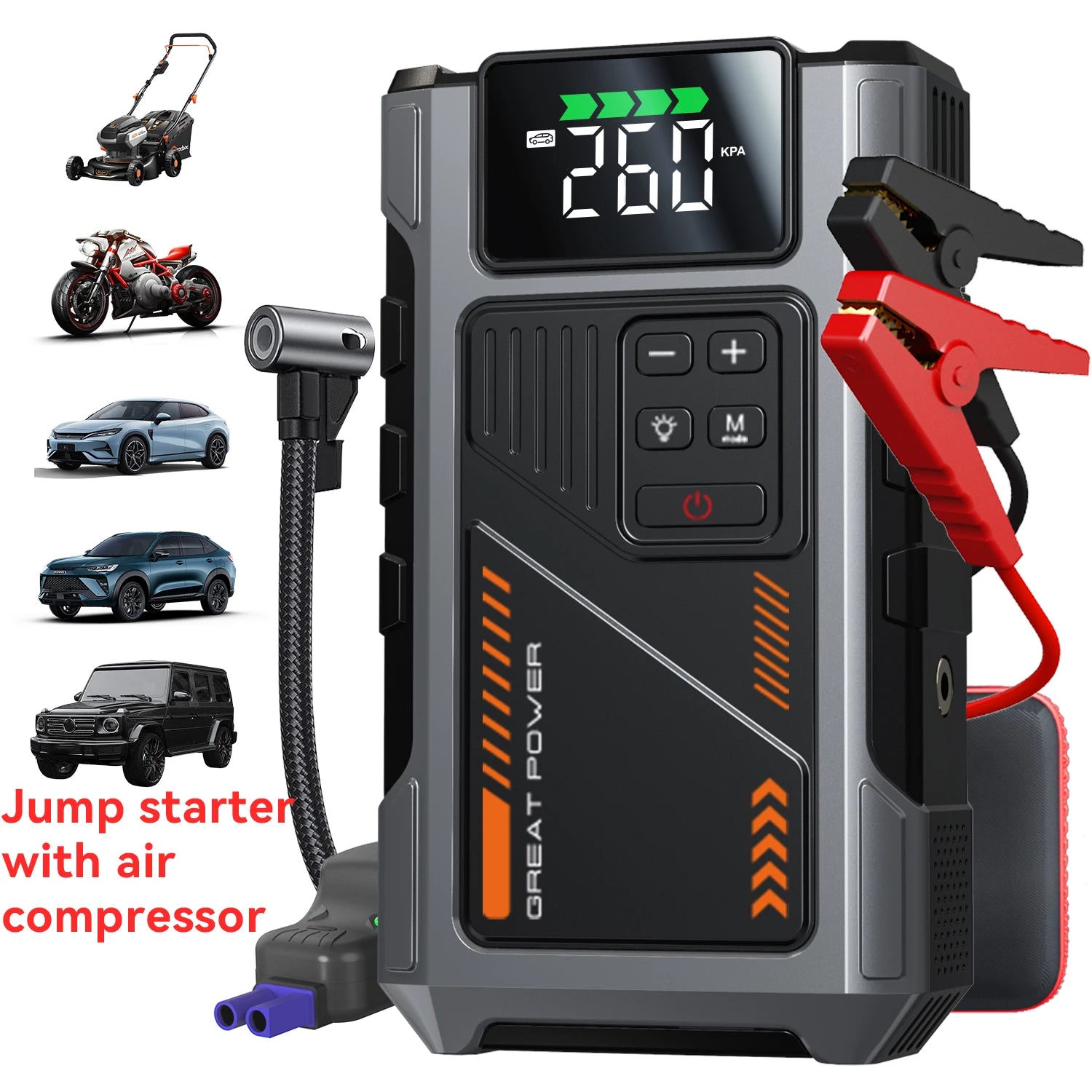 Portable Car Jump Starter/ Air Compressor