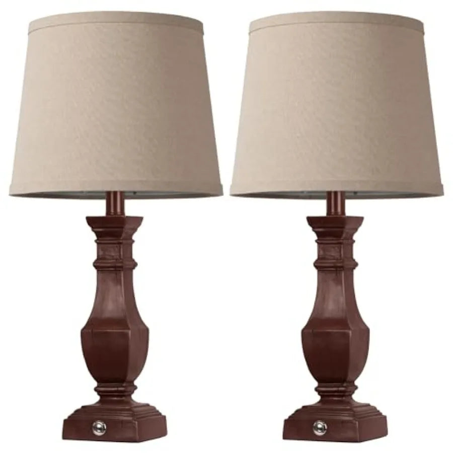 Dimmable( 2) Farmhouse Table Lamps