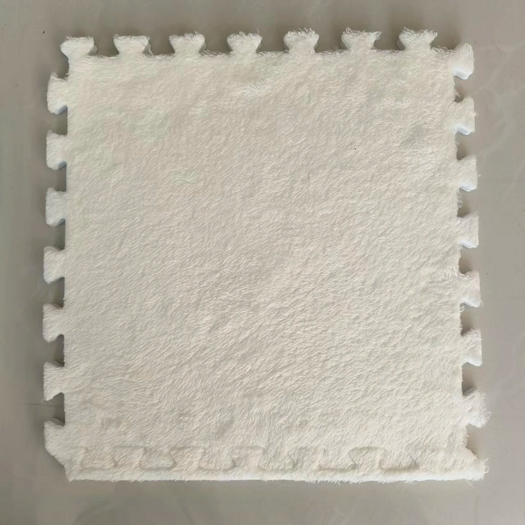 10Pcs Plush Puzzle Mat , 30x30x1CM