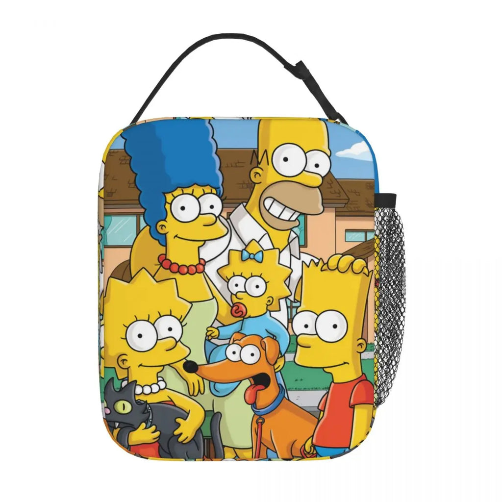 Simpsons Cartoon Insulated Lunch Bag