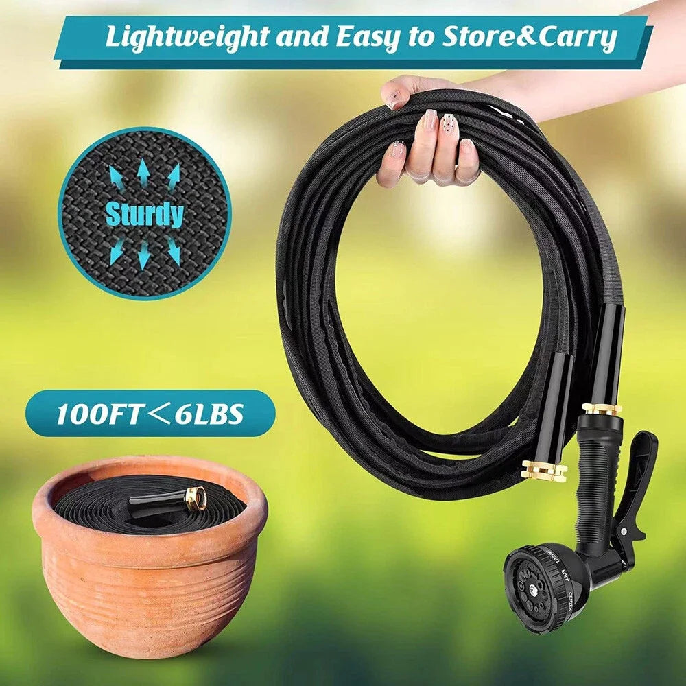 Non-Expandable Garden Water Hose 50/100ft Kink Free