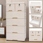 6 Drawers Dresser, Tall, Wood