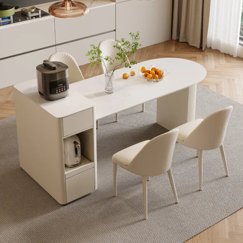 Kitchen Island, Extendable Dining Table