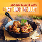 3PCS Pre-Seasoned  Iron Skillet Set
