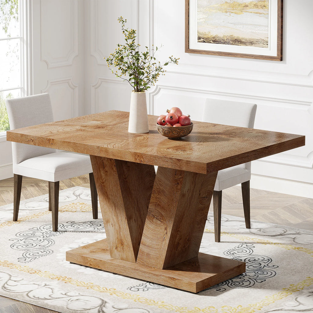 Farmhouse Wooden Table/4-6 People