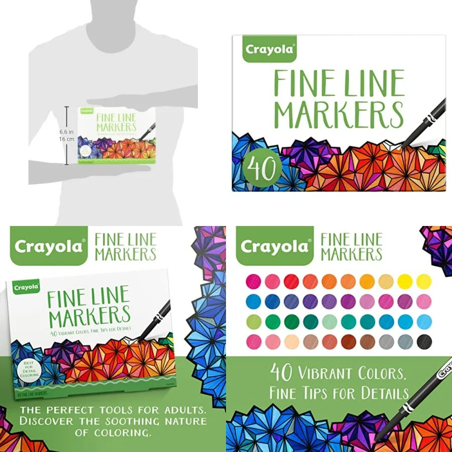 Crayola Fine Line Markers, 40ct