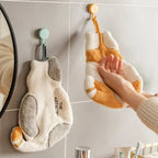 Cat Hanging Towel