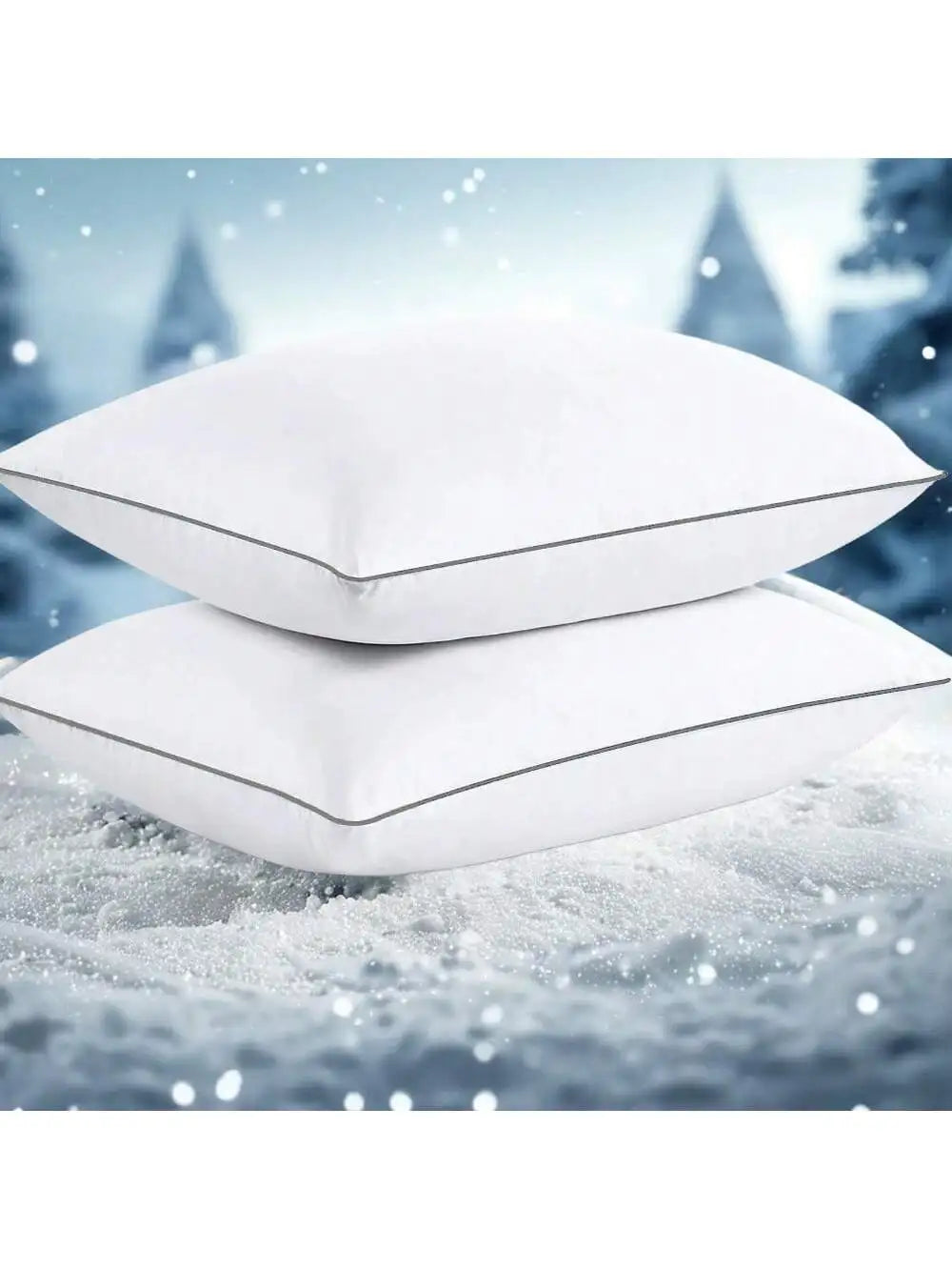 2PC Bed Pillows / Soft Down Alternative