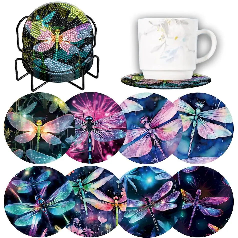 8pcs/Set  Diamond Painting Coasters / Holder