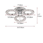 Crystal Led  Remote Control Modern Chandelier