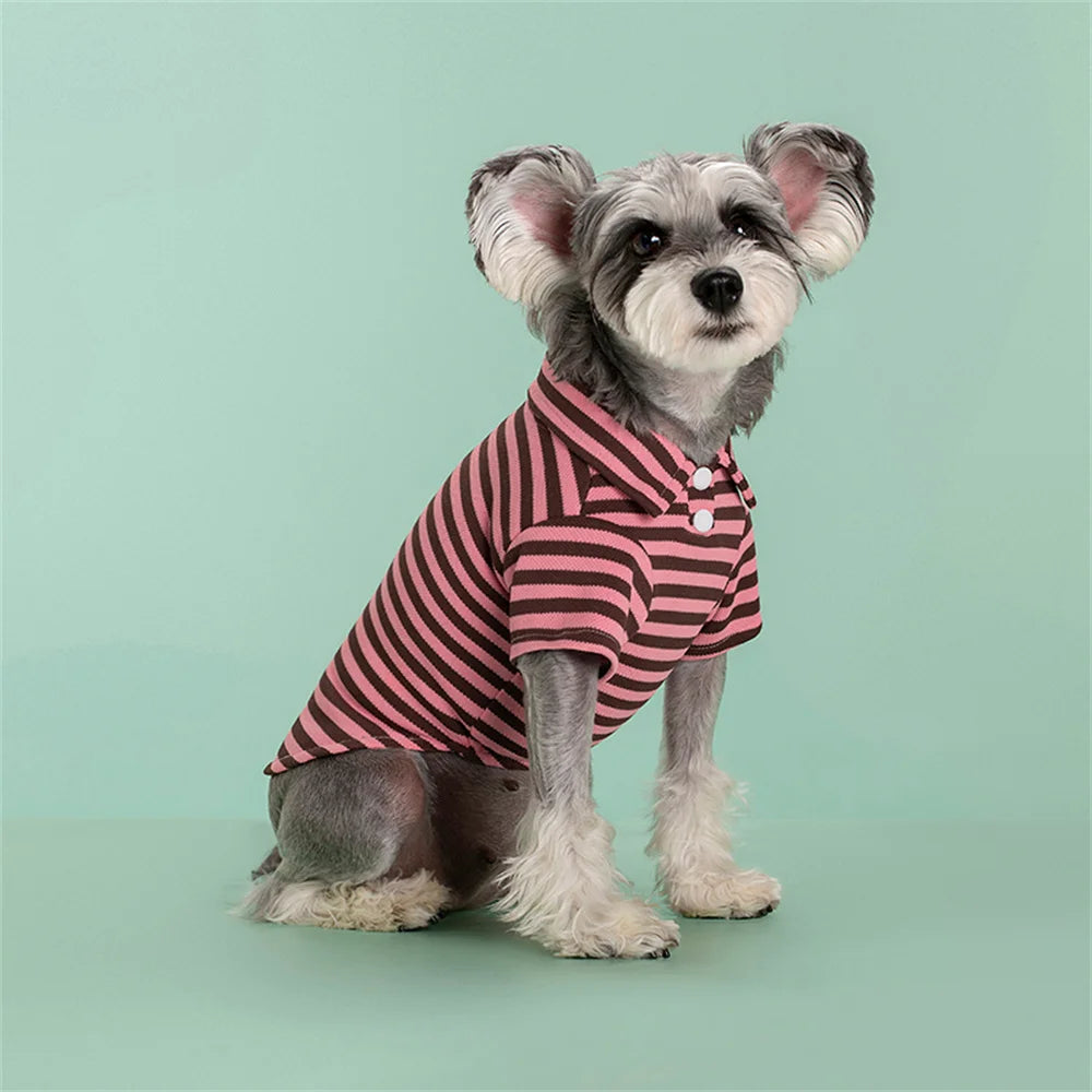 Striped Polo Pet Clothes