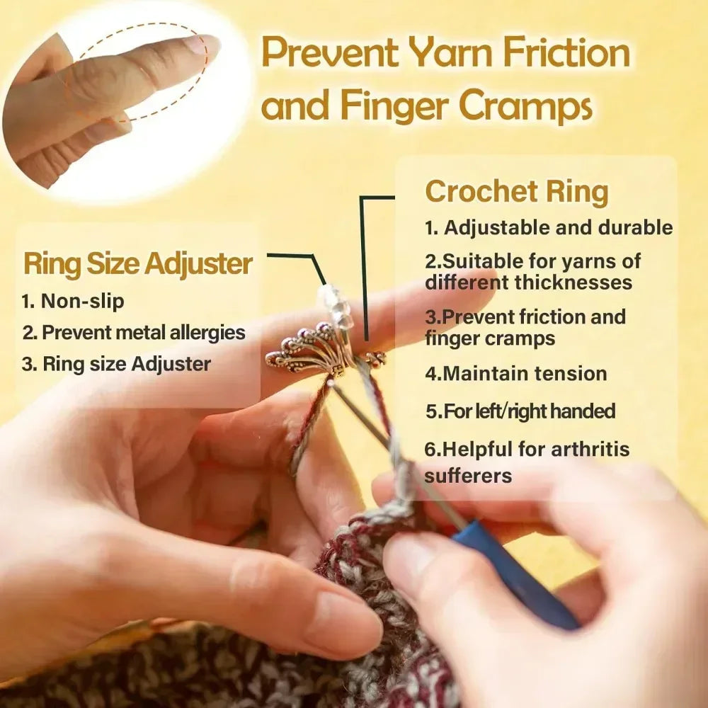 Adjustable Crochet Tension Cat Ring