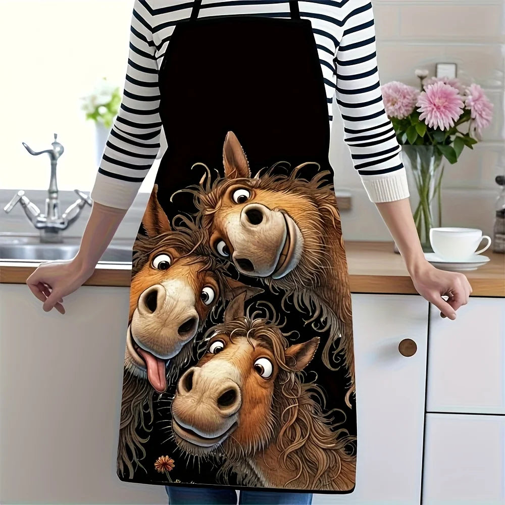 Apron with Horse Design