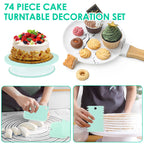 74/6 pc Turntable, Piping Bag, Icing Piping, Nozzle