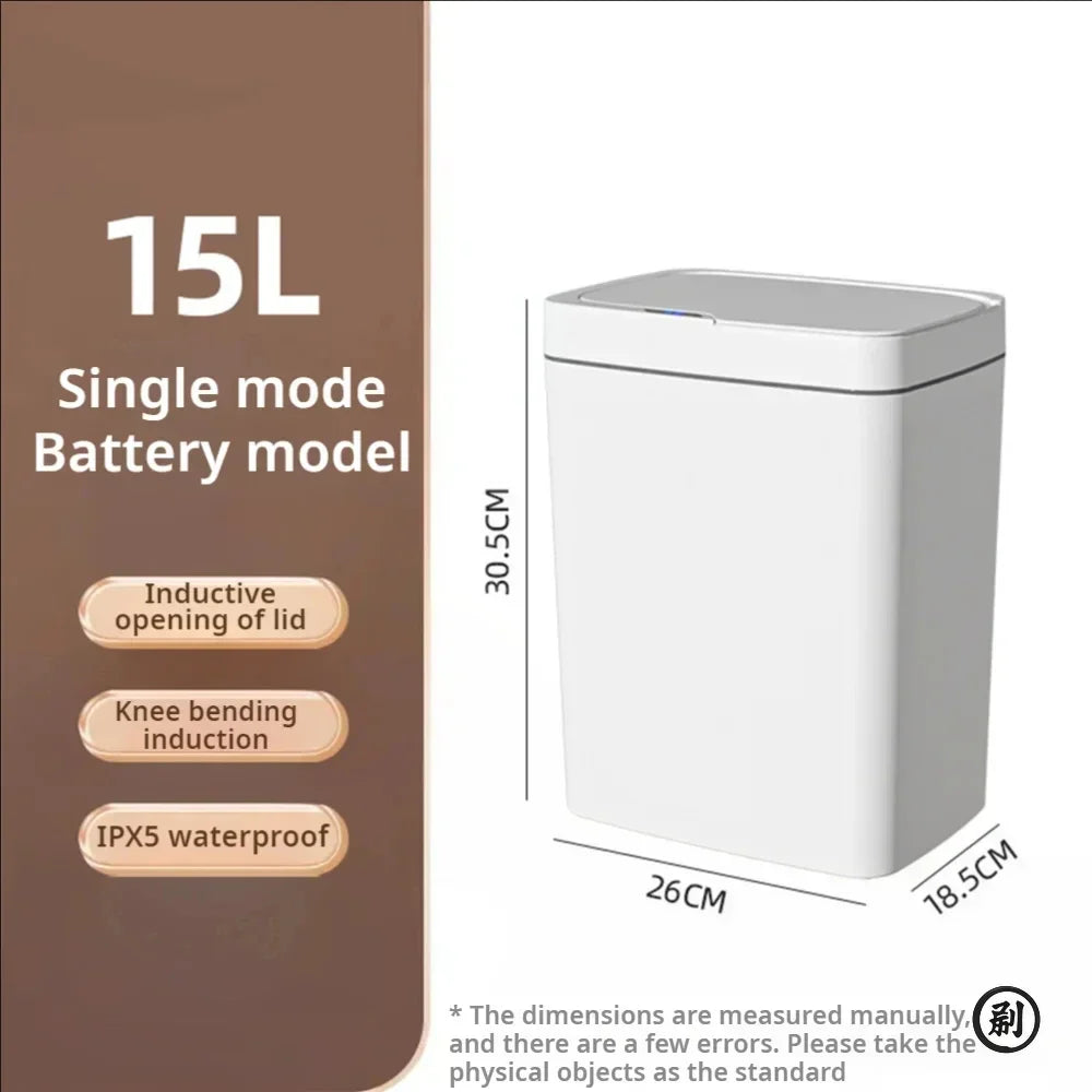 Sensor Trash Can White 15L/ Touchless