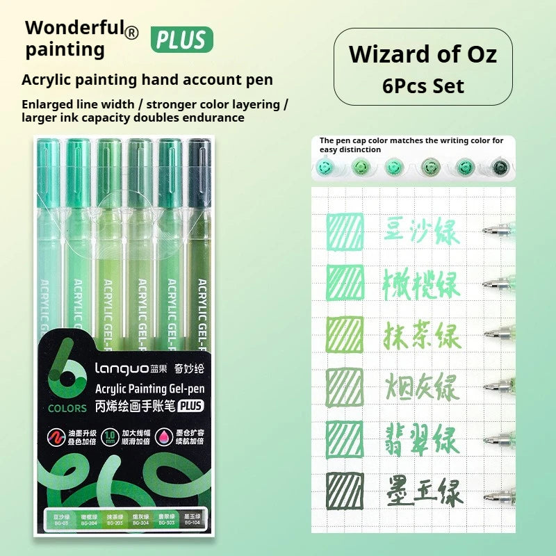 6/24/36/54/72/90 Colors Acrylic Painting Pens