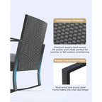 3 Pieces Patio Furniture Set