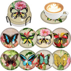 8pcs Diamond Coasters/ Holder Kits
