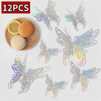 12/48Pcs 3D Butterfly  Wall Sticker