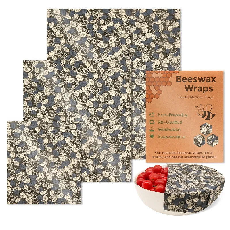 3PC/SET Beeswax Food Wraps, Reusable