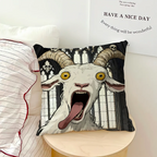 Screaming Goat Pillow Cover